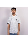 Pretty Green Mens White Outro Football Top Polo Shirt