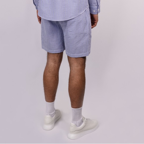 Portuguese Flannel Mens Blue Atlantico Stripe Seersucker Shorts #4