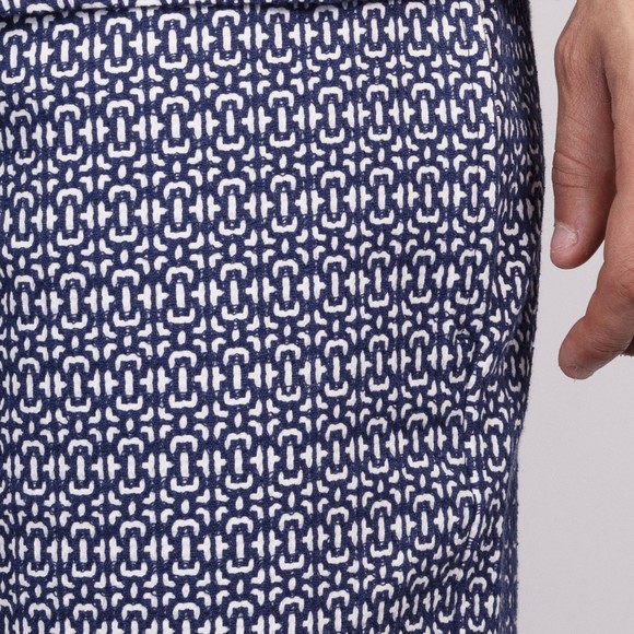 Portuguese Flannel Mens Blue Abstract Tile Shorts #3