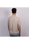 Pittari Mens Beige Otto Textured SS Shirt