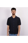 Pittari Mens Blue Otto Textured SS Shirt