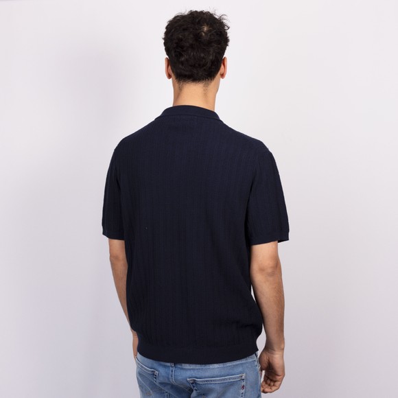 Pittari Mens Blue Otto Textured SS Shirt main image