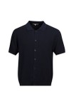 Pittari Mens Blue Otto Textured SS Shirt
