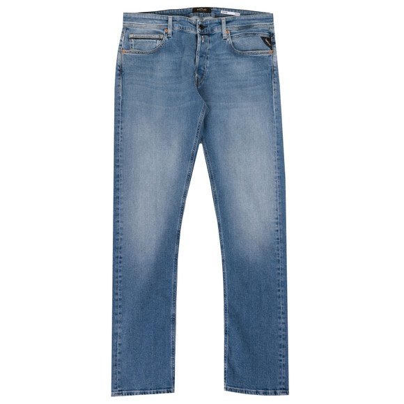Replay Mens Blue Grover Straight Fit Jean