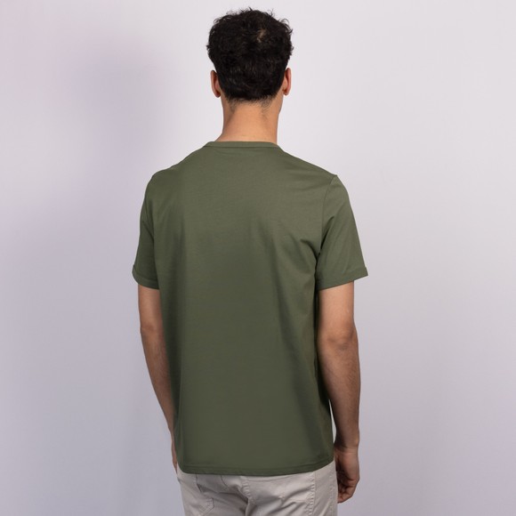 Fred Perry Mens Green Ringer T-Shirt #4