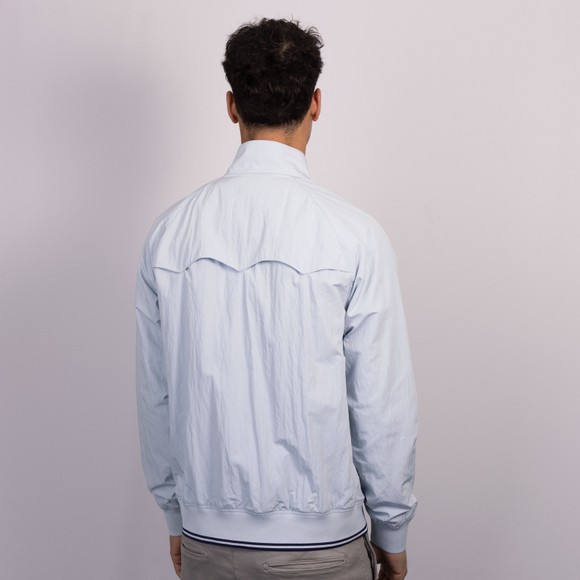 Fred Perry Mens Blue Crinkle Harrington Jacket #4