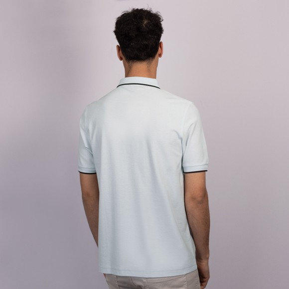 Fred Perry Mens Blue Crepe Pique Polo Shirt #4