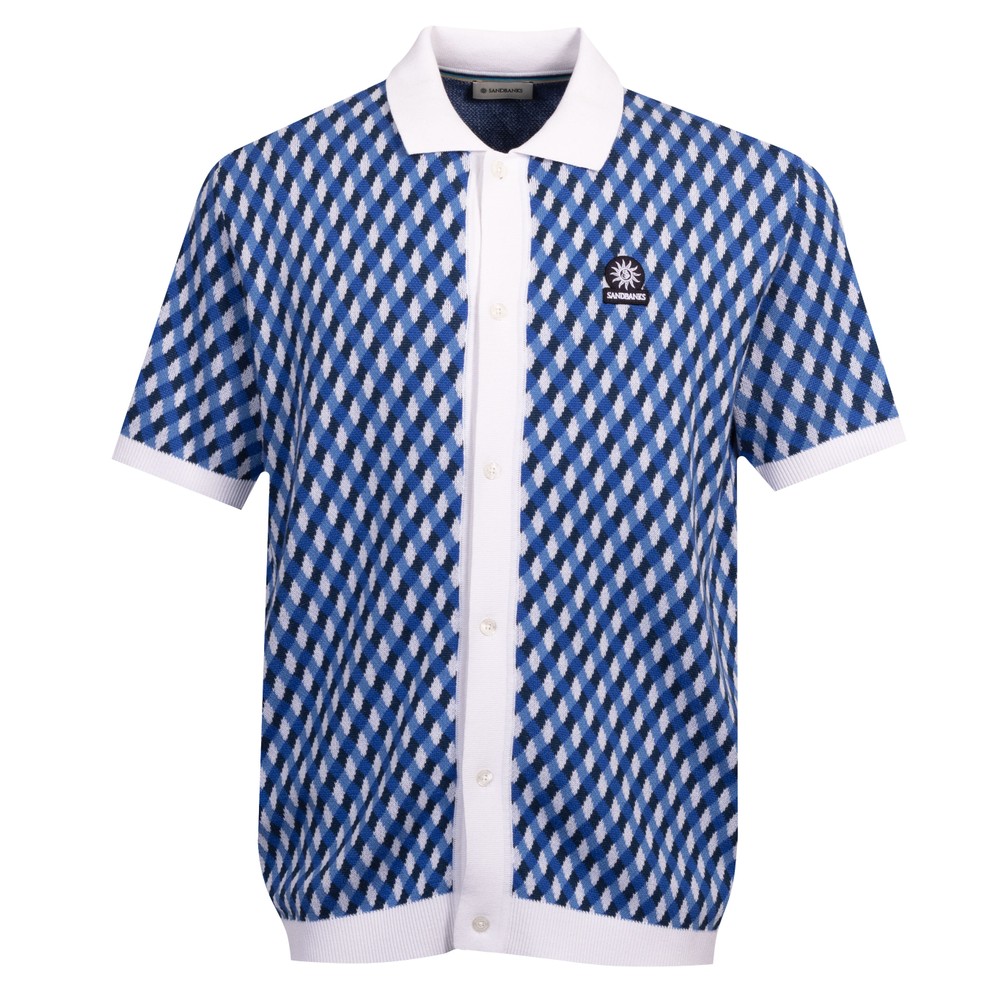 Sandbanks Geometric Loose Knit Shirt | Oxygen Clothing