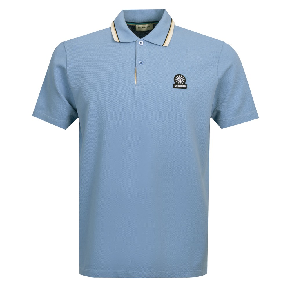 Stripe Tape Placket Polo Shirt