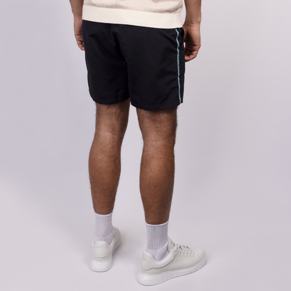 Sandbanks Mens Black Side Stripe Swim Shorts #4