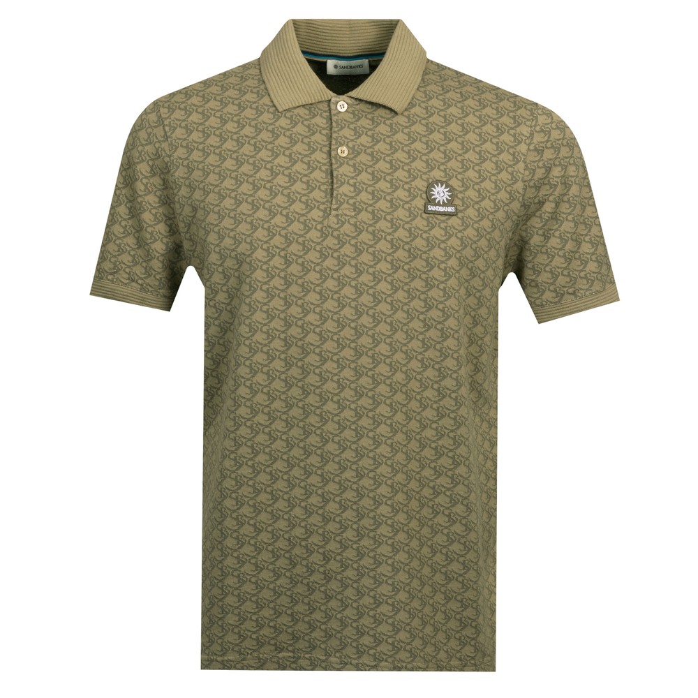Jacquard Monogram Polo Shirt
