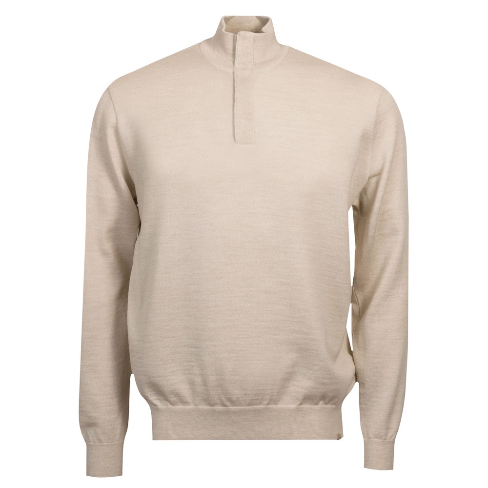 Knitted Wool Half Zip Sweater