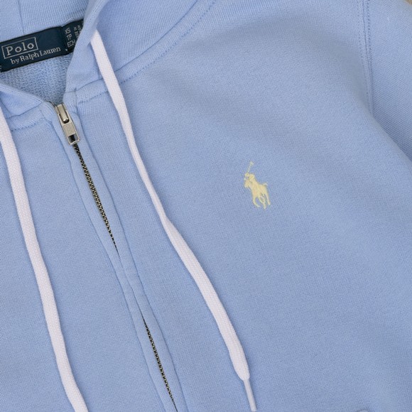 Polo Ralph Lauren Womens Blue Lightweight Full-Zip Hoodie #2