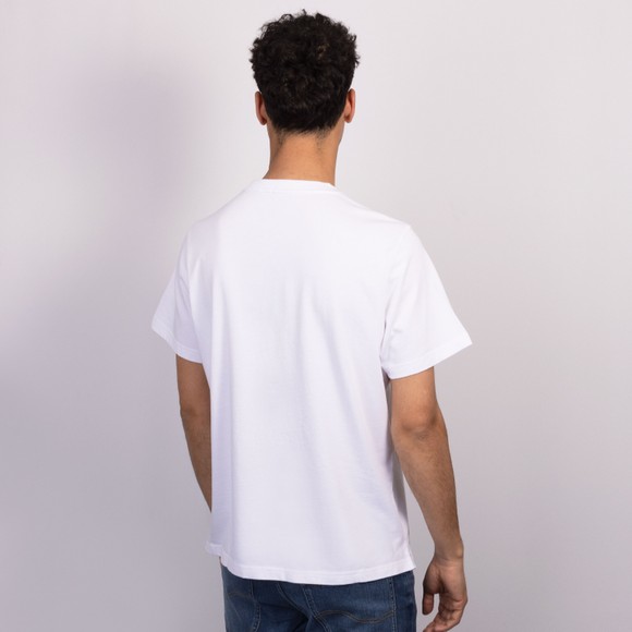 Rockport Mens White Hampshire Block Print Logo Crew T Shirt main image