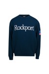 Rockport Mens Blue  Front Logo Knit