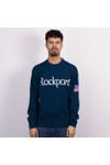 Rockport Mens Blue  Front Logo Knit