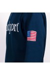 Rockport Mens Blue  Front Logo Knit