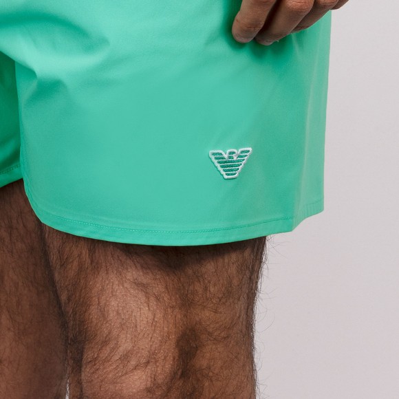 Emporio Armani Mens Green Embroidered Eagle Swim Shorts #3