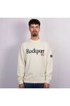 Rockport Mens Beige New England Front Logo Sweatshirt