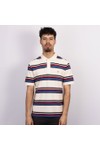 Gant Mens Off-White Multi Striped Polo