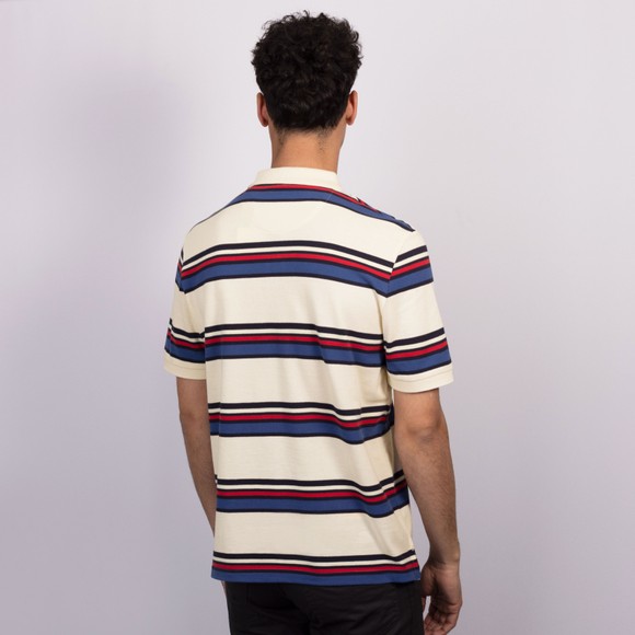 Gant Mens Off-White Multi Striped Polo main image