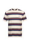 Gant Mens Off-White Multi Striped T-Shirt