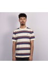Gant Mens Off-White Multi Striped T-Shirt