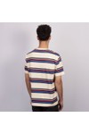 Gant Mens Off-White Multi Striped T-Shirt