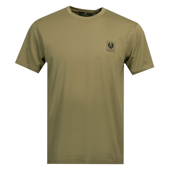 Belstaff Mens Green Patch Logo T Shirt #1