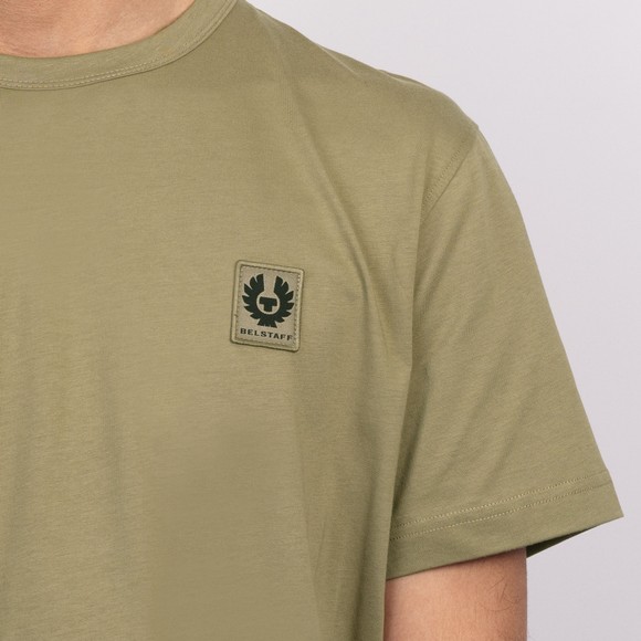 Belstaff Mens Green Patch Logo T Shirt #3