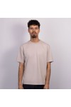 Unfeigned Mens Beige Basic T-Shirt