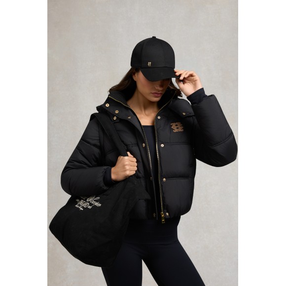 Holland Cooper Womens Black Premium Logo Cap #3