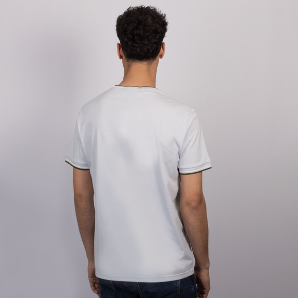 Fred Perry Mens Blue Twin Tipped T-Shirt #4