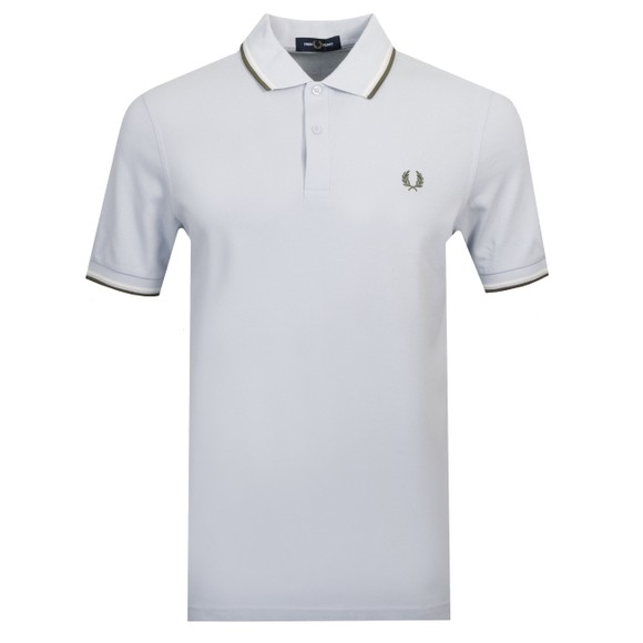 Fred Perry Mens Blue Twin Tipped Polo Shirt #1
