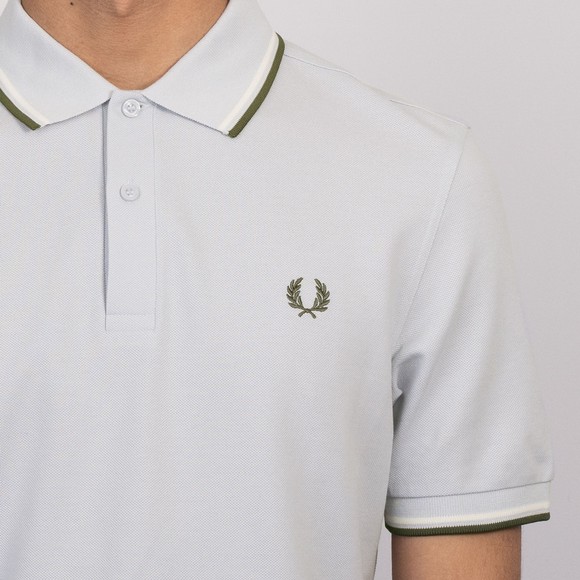 Fred Perry Mens Blue Twin Tipped Polo Shirt #3