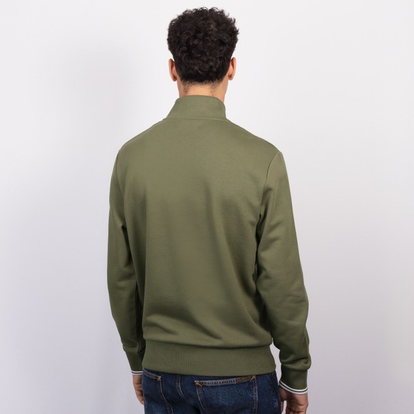 Fred Perry Mens Green 1/2 Zip Sweatshirt #4