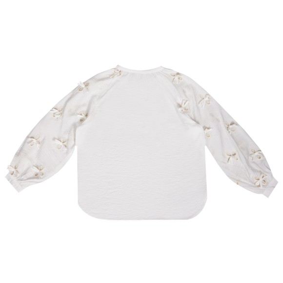 Rino & Pelle Womens White Ginger Long Balloon Sleeve Blouse  #3