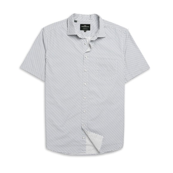 Rodd & Gunn Mens Off-White Fourviews Short Sleeve Shirt