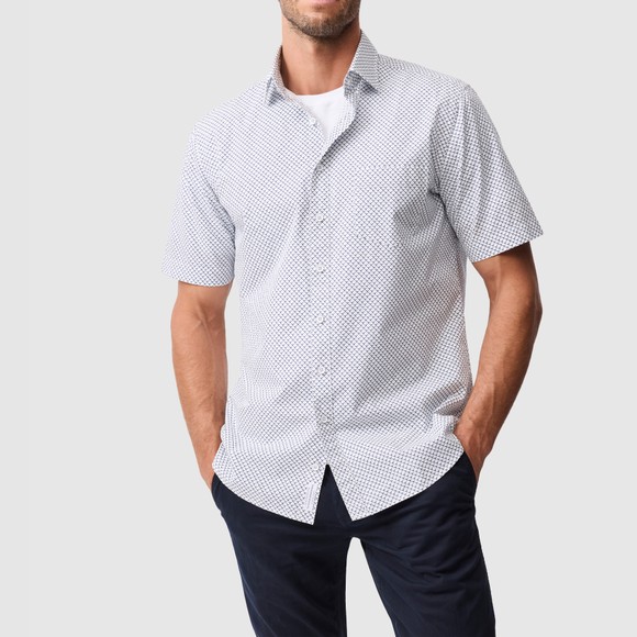 Rodd & Gunn Mens Off-White Fourviews Short Sleeve Shirt main image