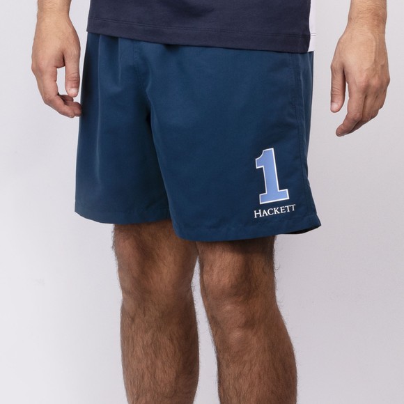 Hackett Mens Blue Heritage Number Swim Shorts