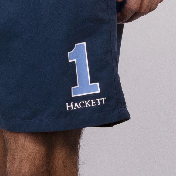 Hackett Mens Blue Heritage Number Swim Shorts main image