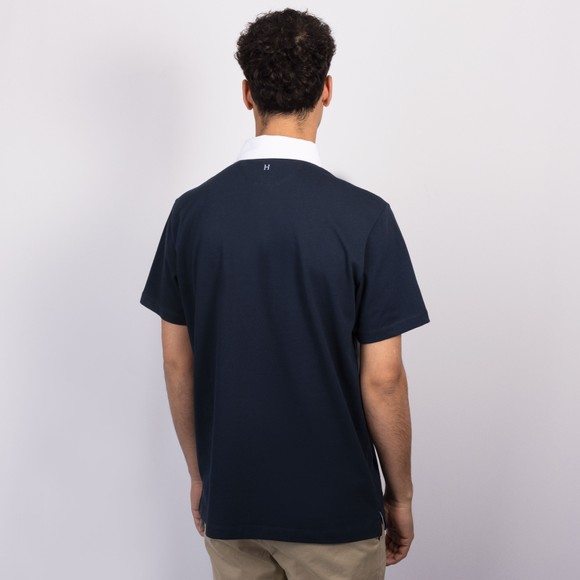 Hackett Mens Blue Heritage H PC Rugby S/S main image