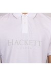 Hackett Mens White Heritage Ess Polo