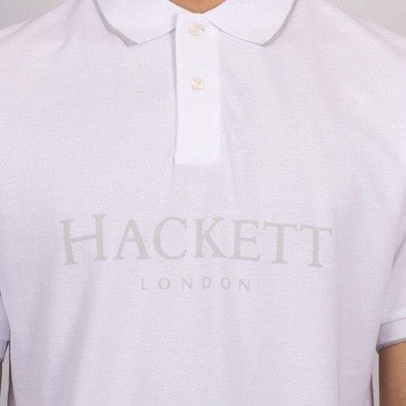 Hackett Mens White Heritage Ess Polo main image