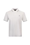 Hackett Mens Off-White Heritage H Tipped Polo