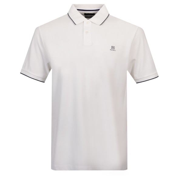 Hackett Mens Off-White Heritage H Tipped Polo main image