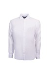 Hackett Mens White Essential Garment Dyed Linen Shirt