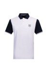Hackett Mens White Heritage H Quad Back Polo