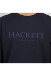 Hackett Mens Blue Heritage Essential Crew Sweatshirt