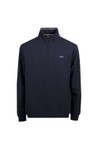 Hackett Mens Blue Heritage Ess Badge 1/4 Zip Sweatshirt